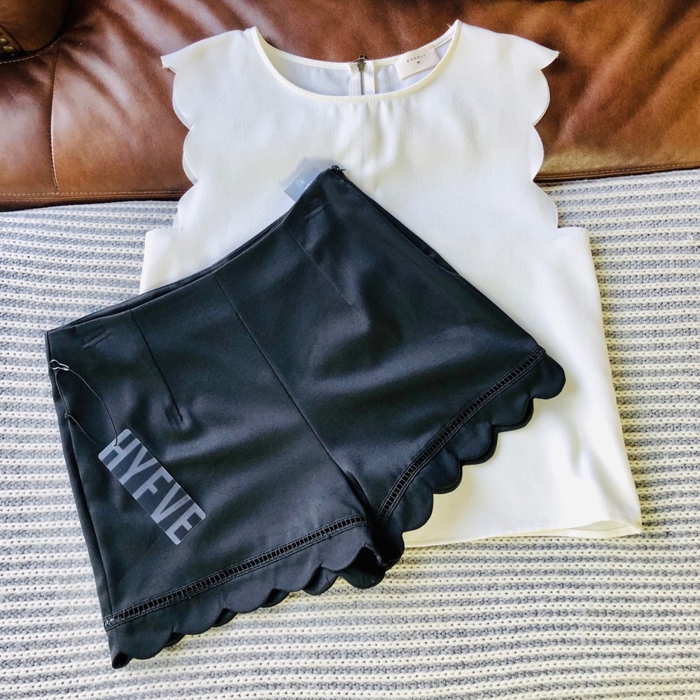 {HYFVE} Scalloped Shorts